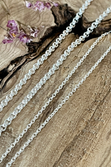Erbsenkette 925 Sterlingsilber 3mm