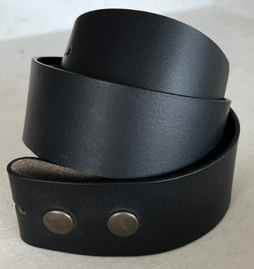 Ledergürtel 38mm Schwarz glatt