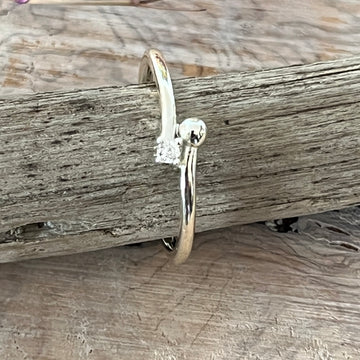 Ring 925 Sterlingsilber mit Zirkoniasteinchen