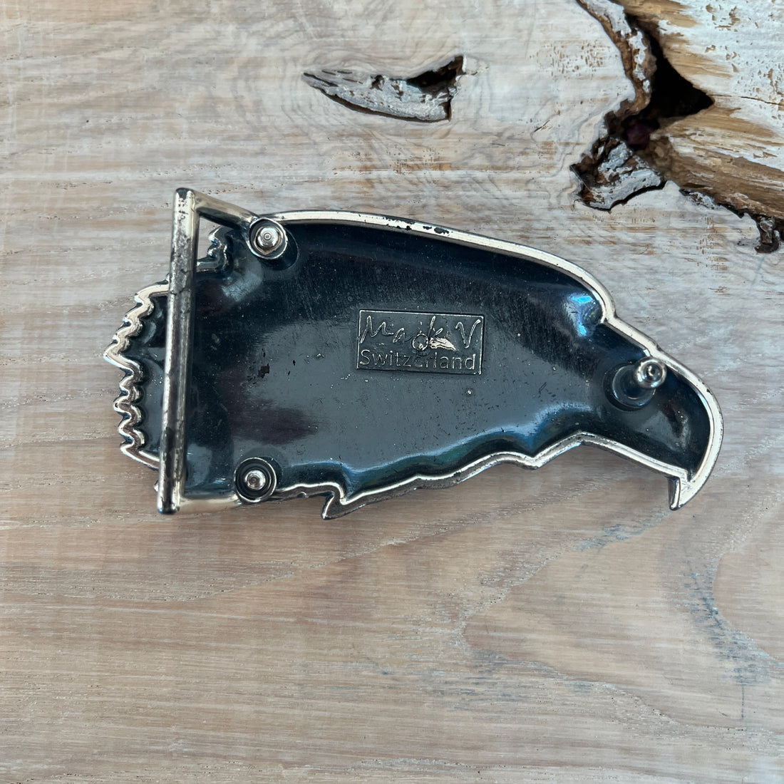 Wechselschnalle beeindruckender Adler silberfarben 5x9cm. Massiv Metall passt auf Gürtel bis maximal 4cm Breite