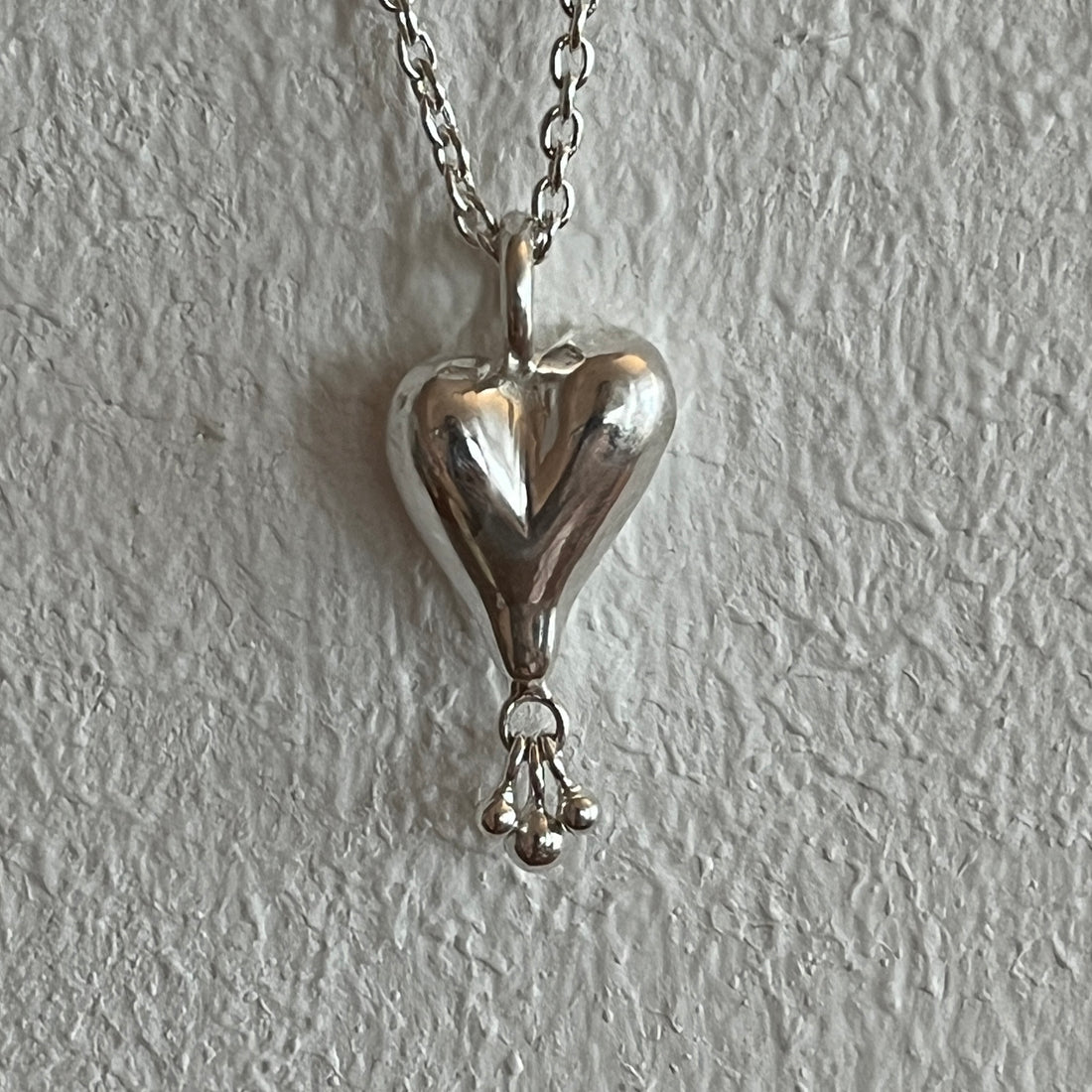 Herz-Anhänger 925 Silber poliert 28x13mm