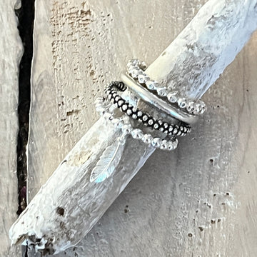 Ring Kombi je 3mm bestehend aus 4 Ringen mit Feder