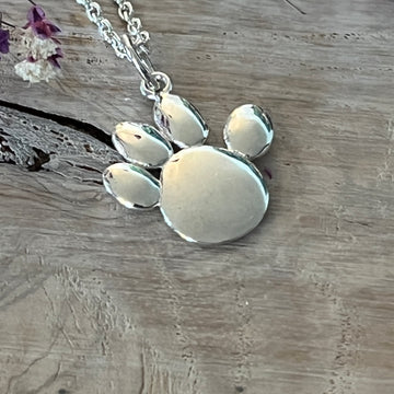 Kleine süsse Pfote 20x19mm 925 Sterlingsilber