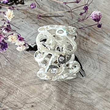 Ring 925 Sterlingsilber mit vielen  Zirkoniasteinen