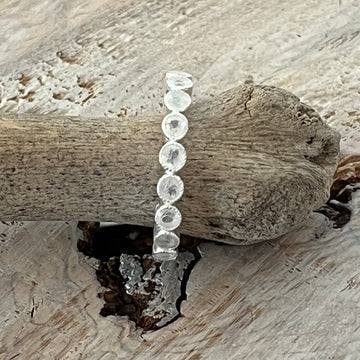 Ring 925 Sterlingsilber mit Regenbogen Mondstein 3,5mm