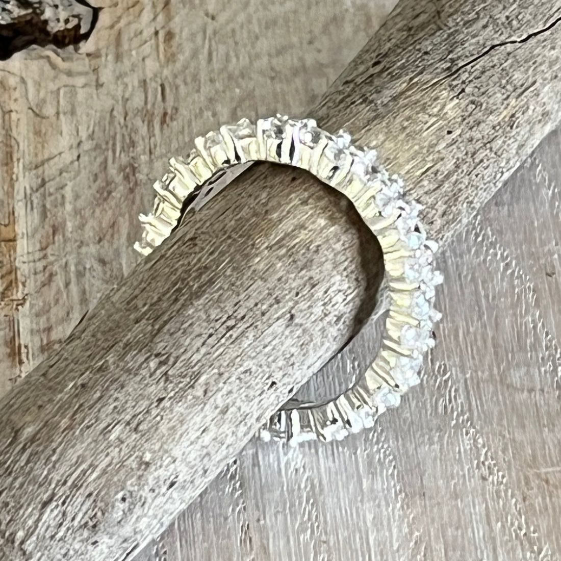 Ring Kombi bestehend aus 3 Ringen 1x Ethernity Zirkonia 4mm und 2x Hämatit 2,8mm
