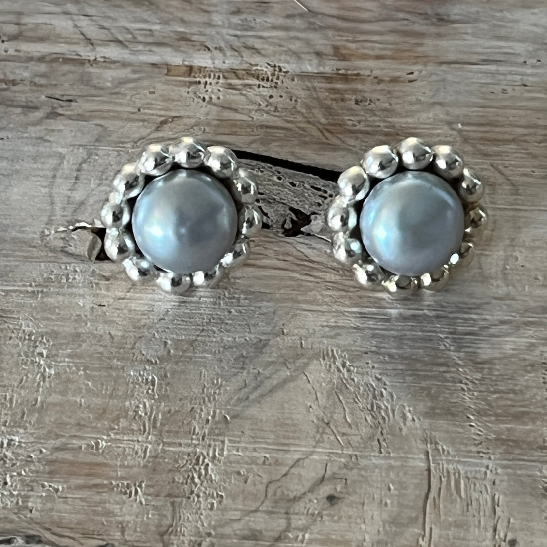 Ohrstecker 925 Sterlingsilber 13mm mit Regenbogen Mondstein oder einem Stein deiner Wahl