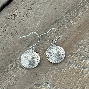 Ohrhänger 925 Sterlingsilber matt 15mm