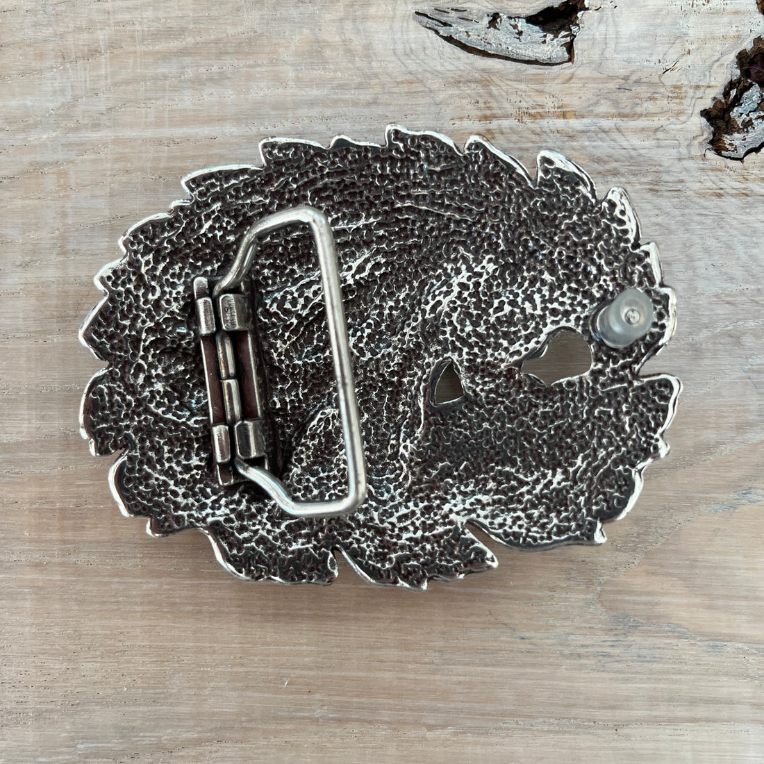 Wechselschnalle verschlungene Blätter silberfarben. Massiv Metall 7x9cm. Passend für Gürtel bis cm Breite