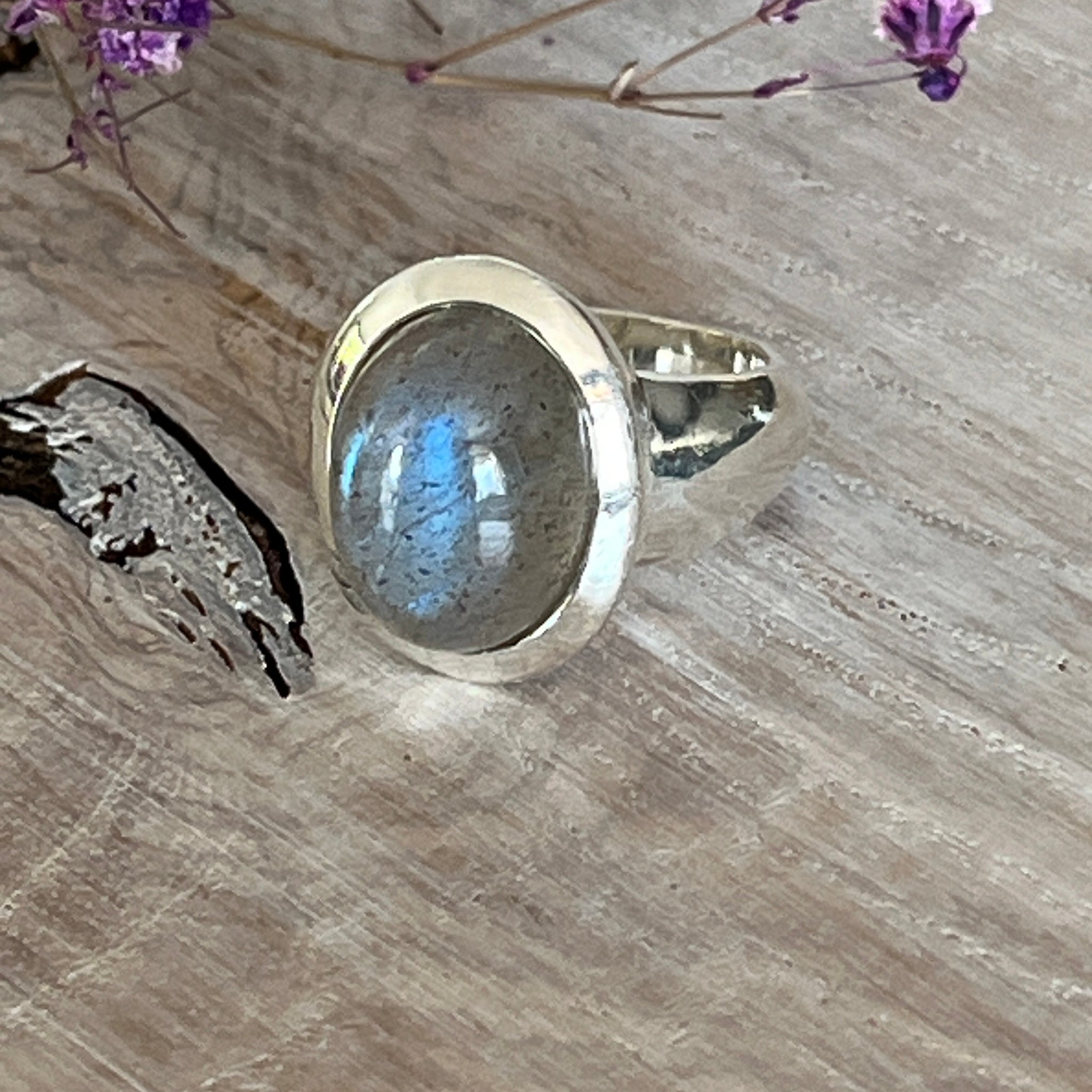 Ring 925 Sterlingsilber mit wunderschönem Labradorit