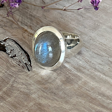 Ring 925 Sterlingsilber mit wunderschönem Labradorit