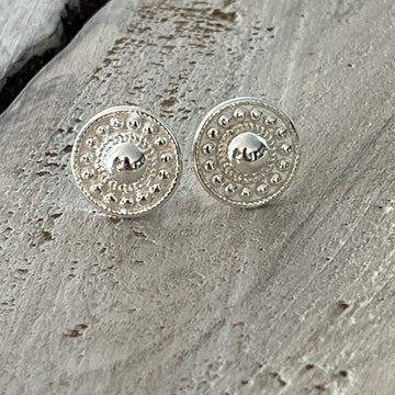 Ohrstecker schlicht Rund 925 Sterlingsilber 11mm