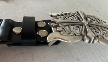 Ledergürtel 38mm black glatt